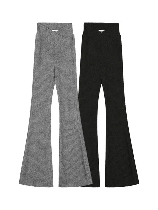 Camille - Pantalon De Survêtement Côtelé Évasé