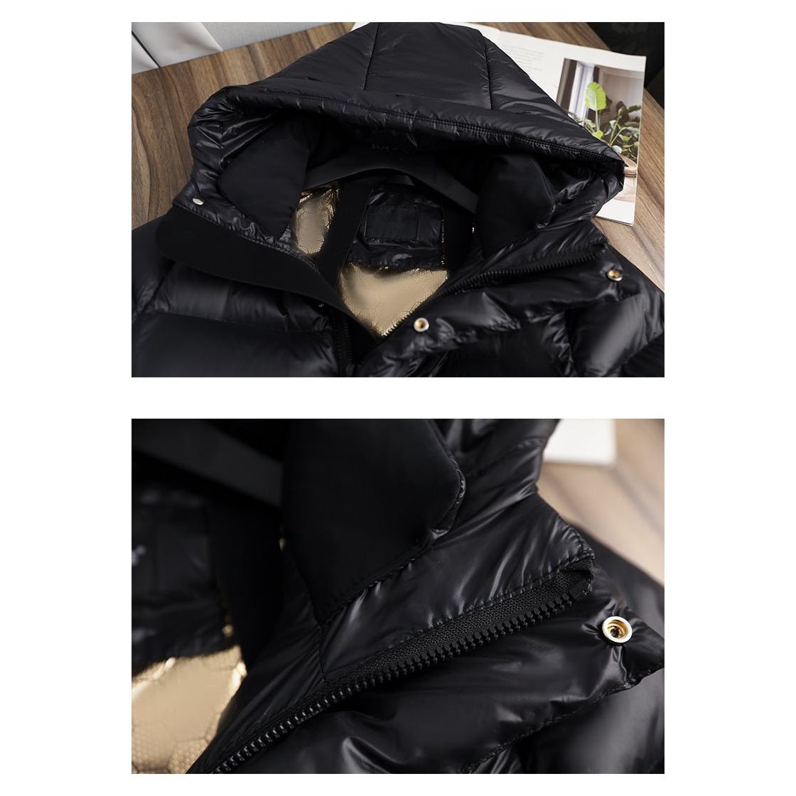 Veste d'hiver en duvet chaude et imperméable pour femmes
