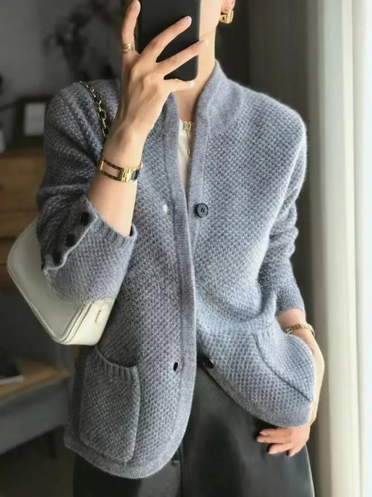 Veste chaude et confortable en laine de cachemire pour femme