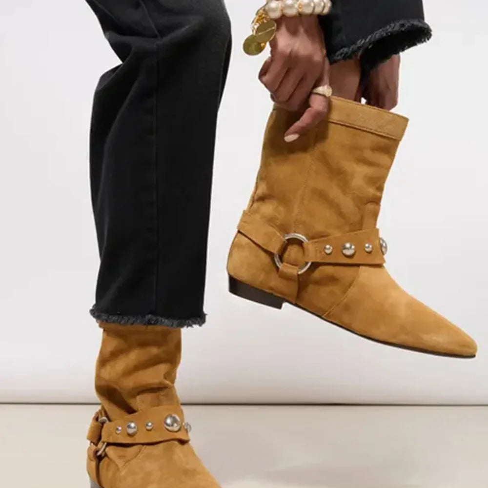 Bottes de cowboy à talons bas - Telisa