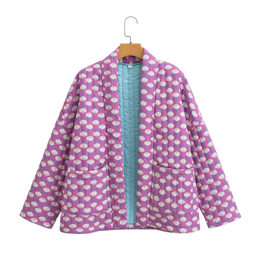 Veste matelassée imprimée pour femme - Gigienne