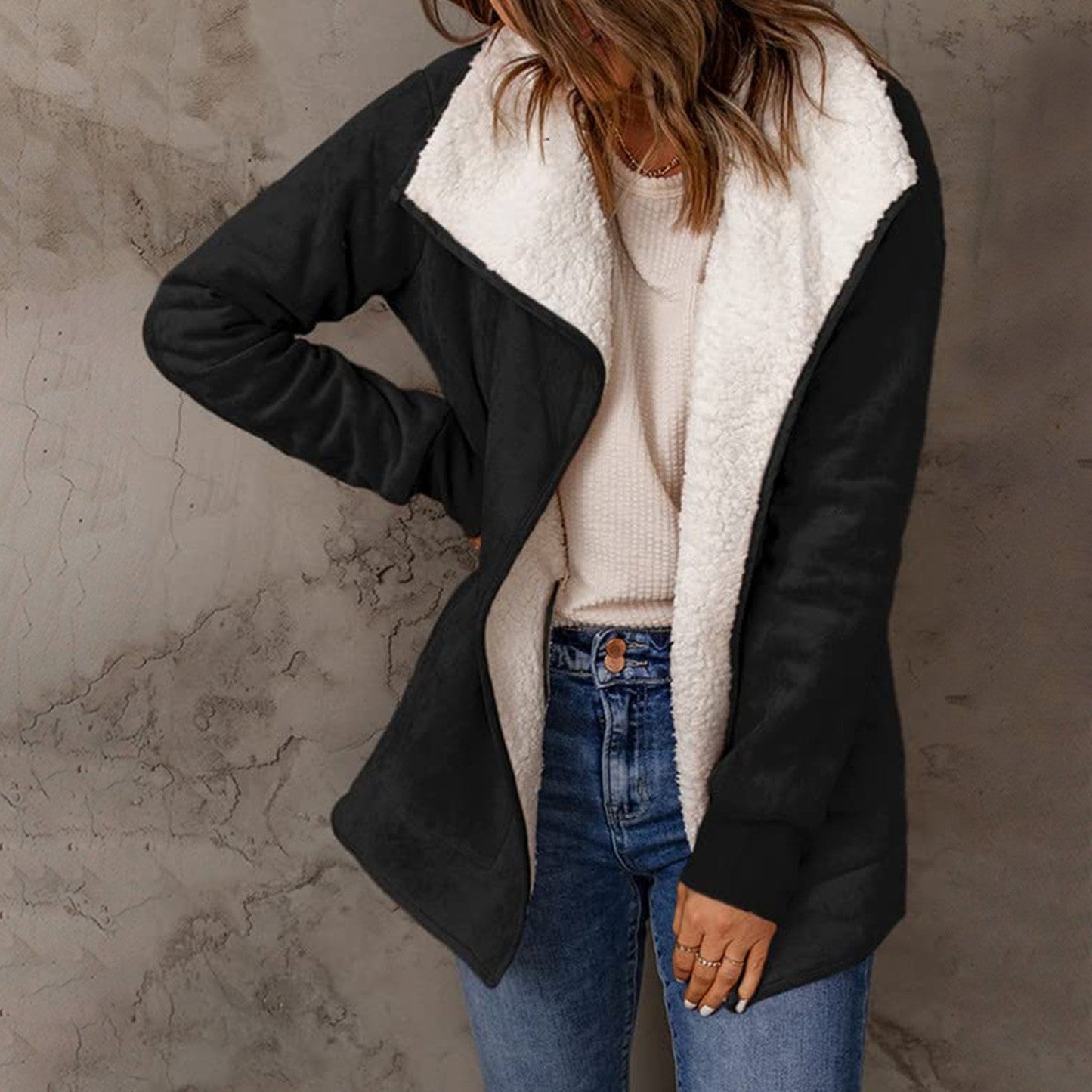 Ember - Manteau Chaud à Manches Longues pour Femme