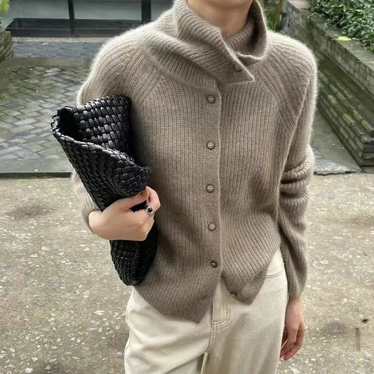 Mira - Gilet Col Roulé Stylé pour Femmes