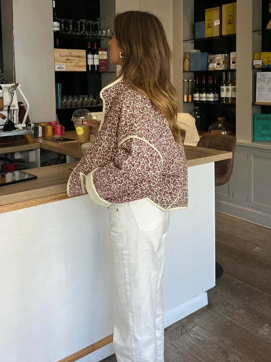 Veste légère à fleurs - Alavda
