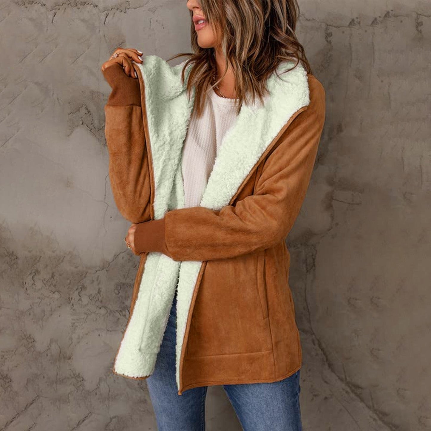 Ember - Manteau Chaud à Manches Longues pour Femme