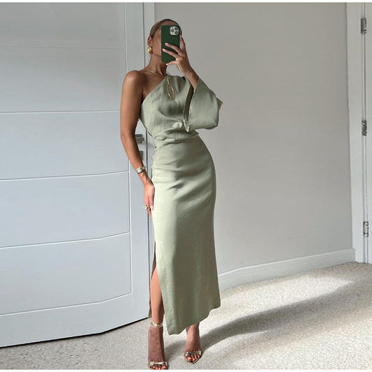 Linne - Robe Longue Plissée Mode Et Décontractée