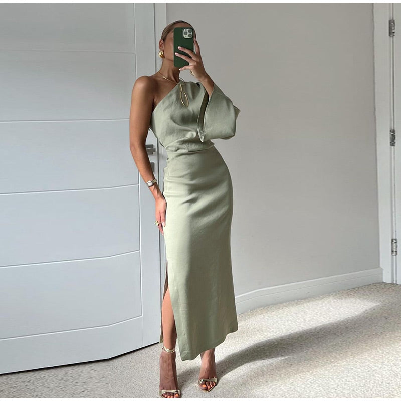 Linne - Robe Longue Plissée Mode Et Décontractée