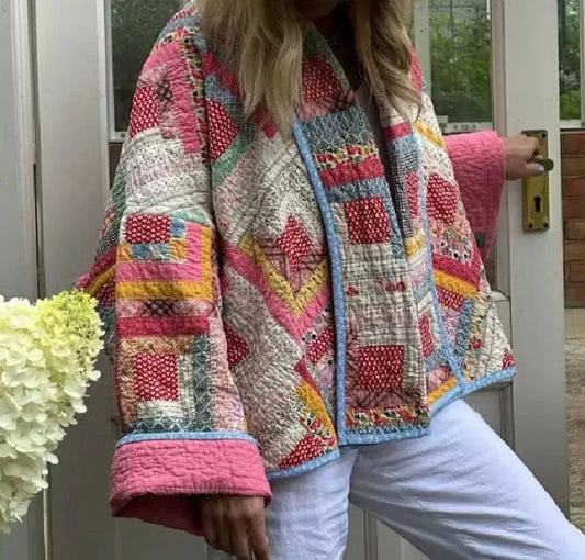 Veste chaude matelassée ethnique - Fabricia