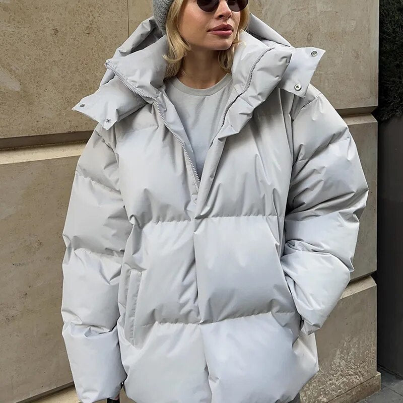 Avelena - Veste oversize élégante avec capuche
