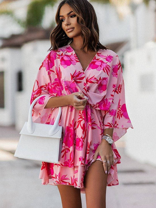 Odessa - Mini-robe d'été bohème d'été