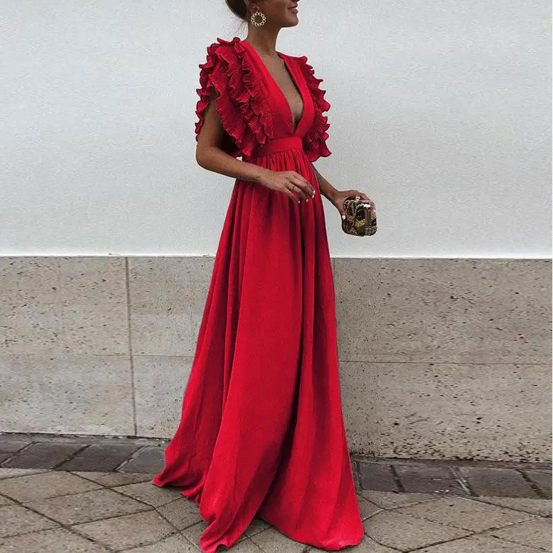 Kaira - Robe élégante à manches froncées