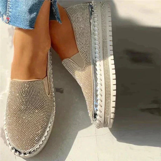 Isabelle - Chaussures À Enfiler À Semelle Épaisse Et Scintillante