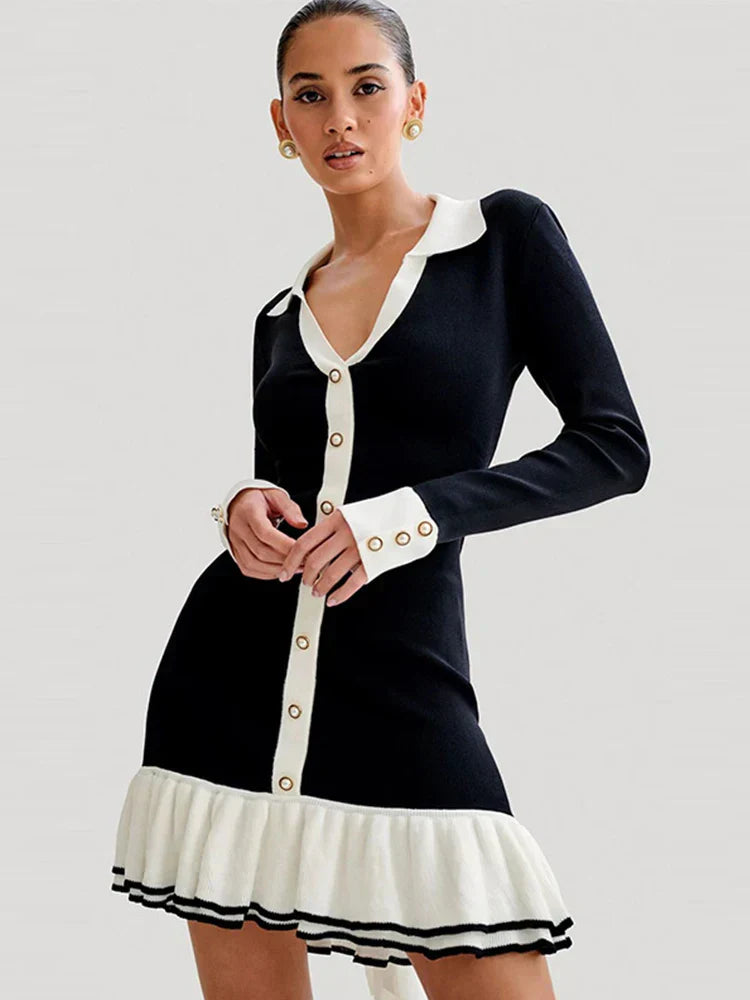 Frida - Robe Élégante à Ourlet Volanté