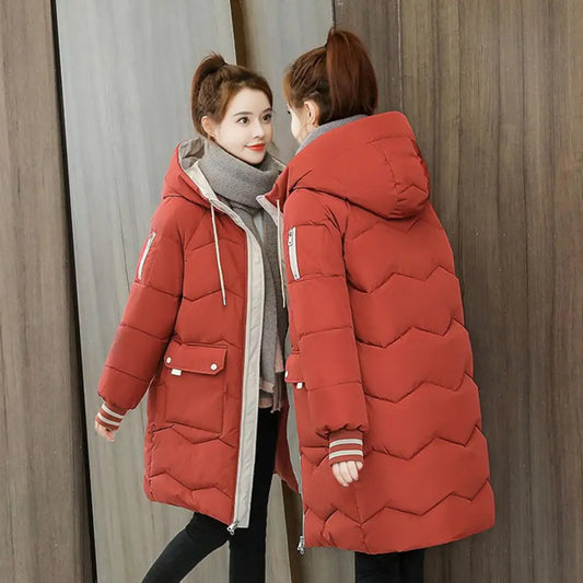 Veste longue doublée pour femme - Adenina