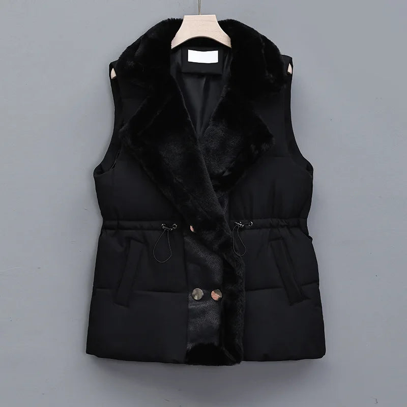 Amara - Gilet Élégant en Fausse Fourrure pour Femme Parfait pour l’Automne et l’Hiver