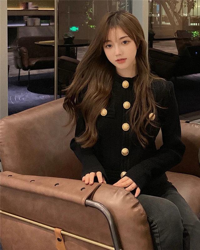 Cardigan tricoté coupe bureau - Samey