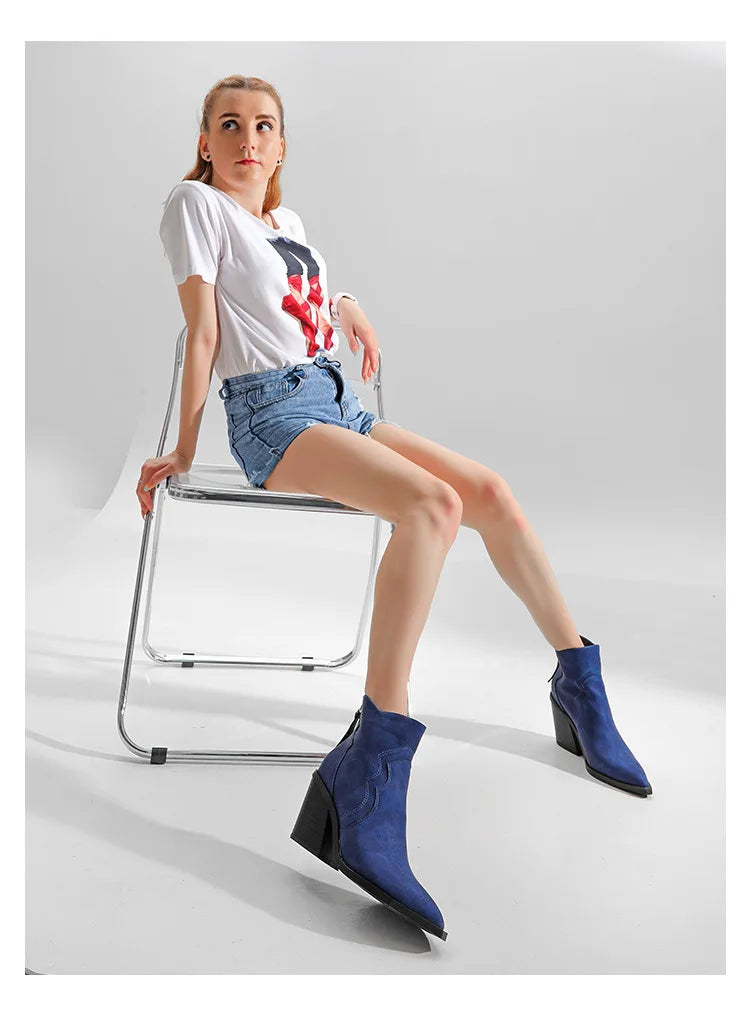 Bottines épaisses à la mode - Catrin