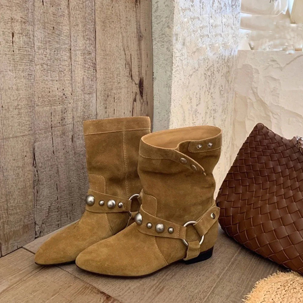 Bottes de cowboy à talons bas - Telisa