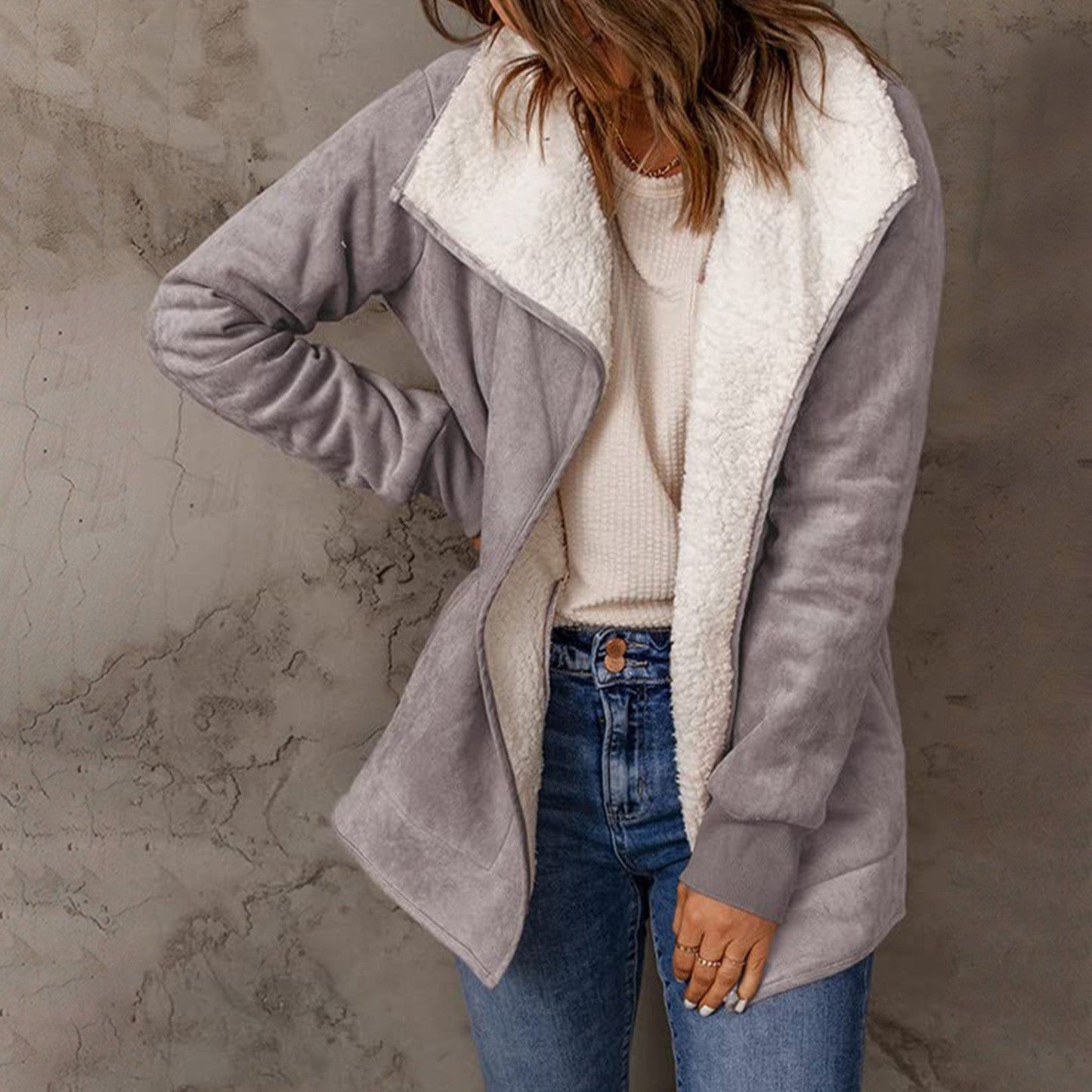 Ember - Manteau Chaud à Manches Longues pour Femme