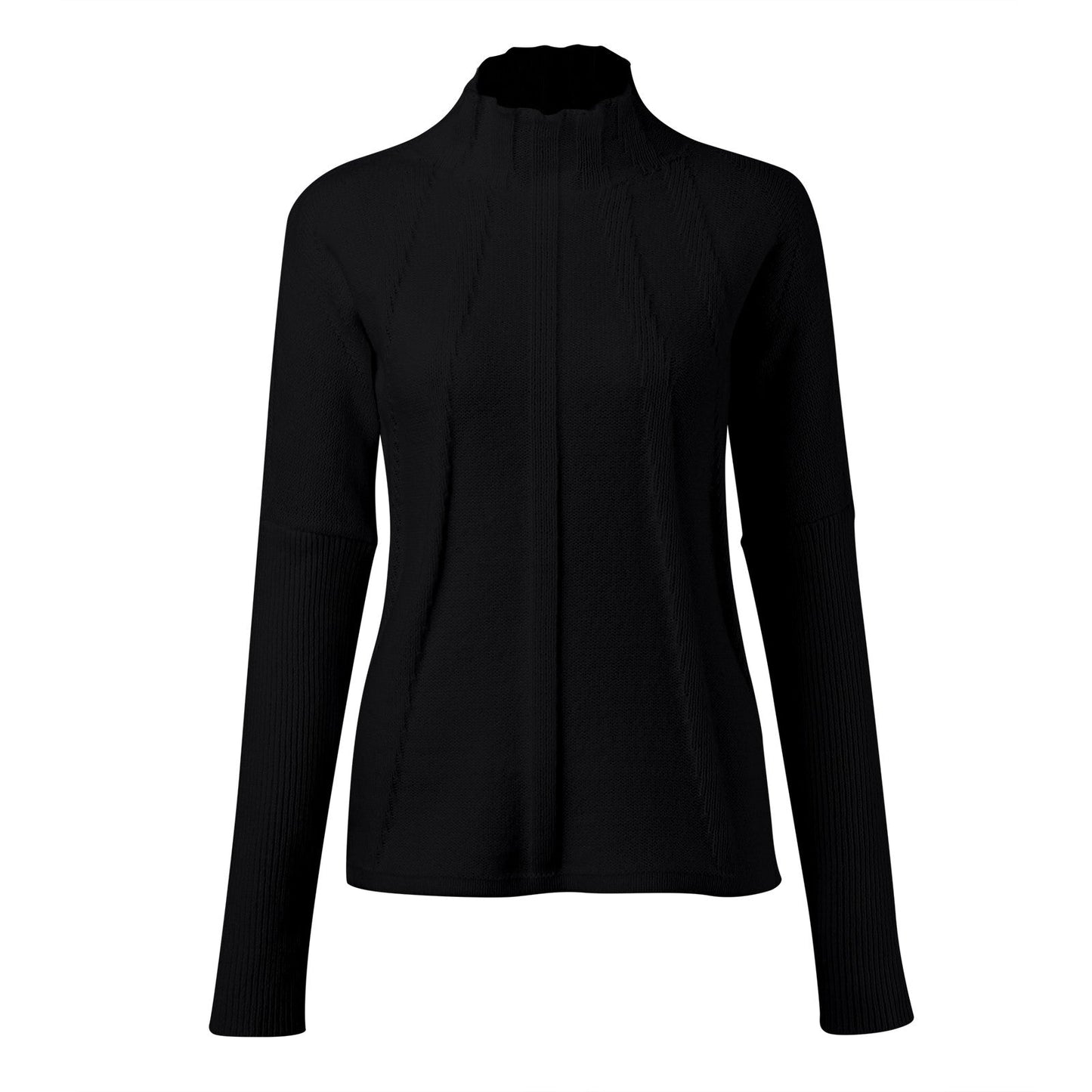 Elen - Pull à col roulé avec plis élégants