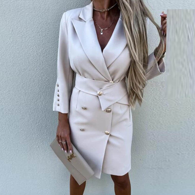 Margaux – Robe Blazer À Double Boutonnage