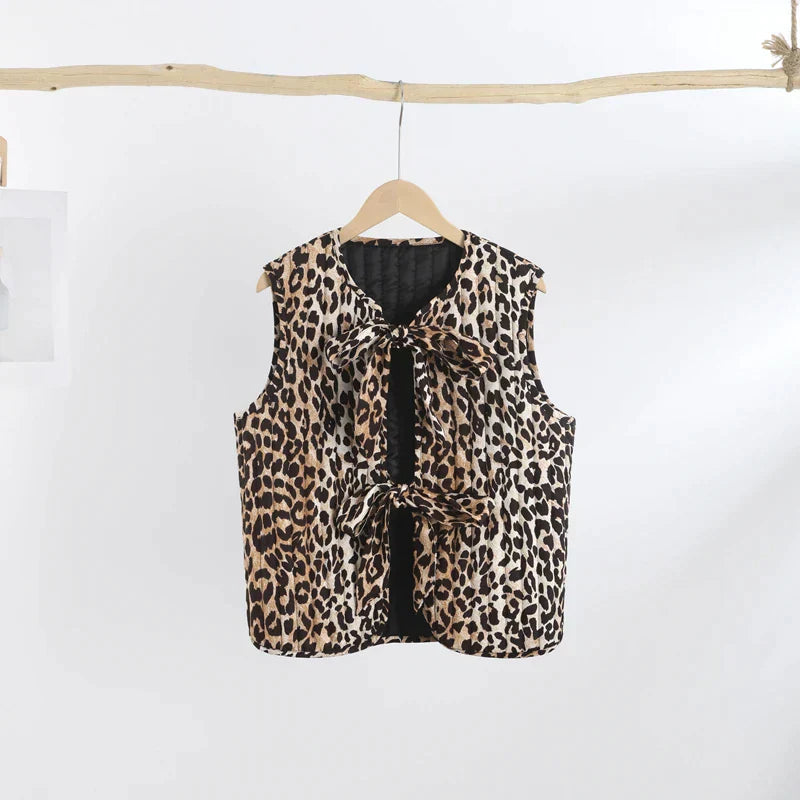 Gilet léopard élégant - Chantel