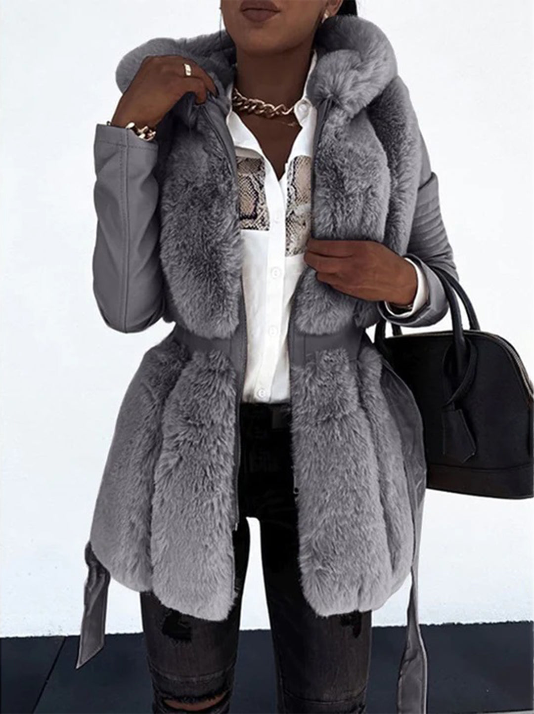 Augusta | Veste en fausse fourrure pour femmes