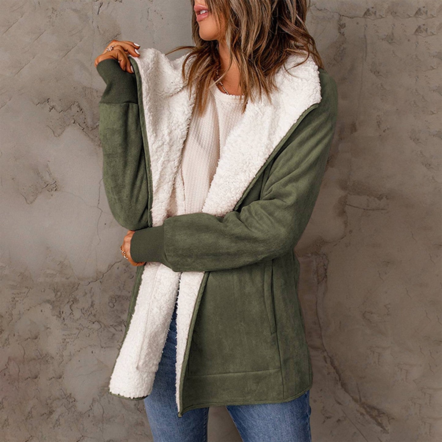 Ember - Manteau Chaud à Manches Longues pour Femme