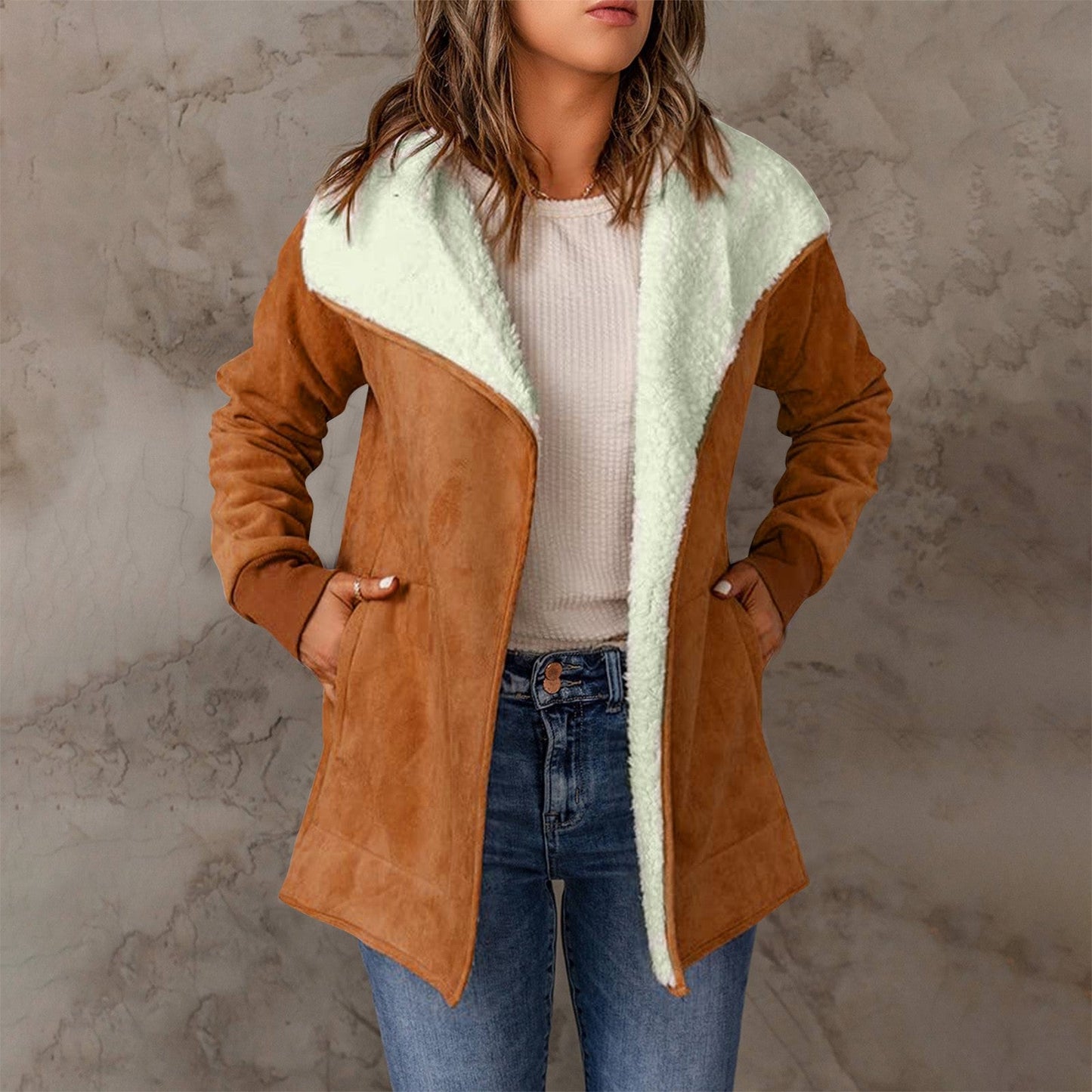 Ember - Manteau Chaud à Manches Longues pour Femme