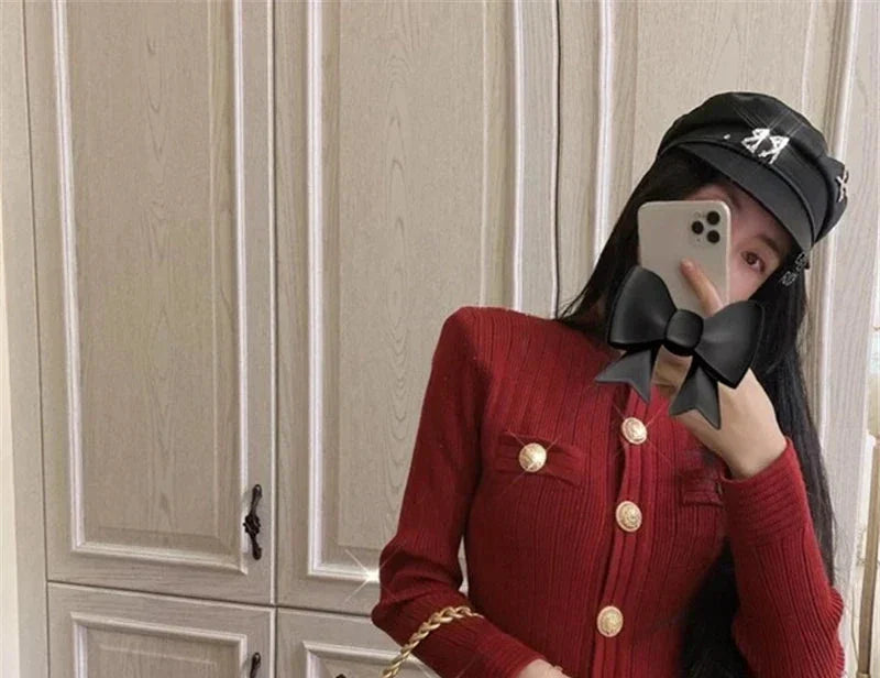 Cardigan tricoté coupe bureau - Samey