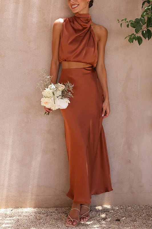Julia - Robe de soirée en satin
