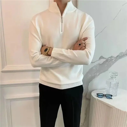 Pull d'hiver demi-zip - Leocadie