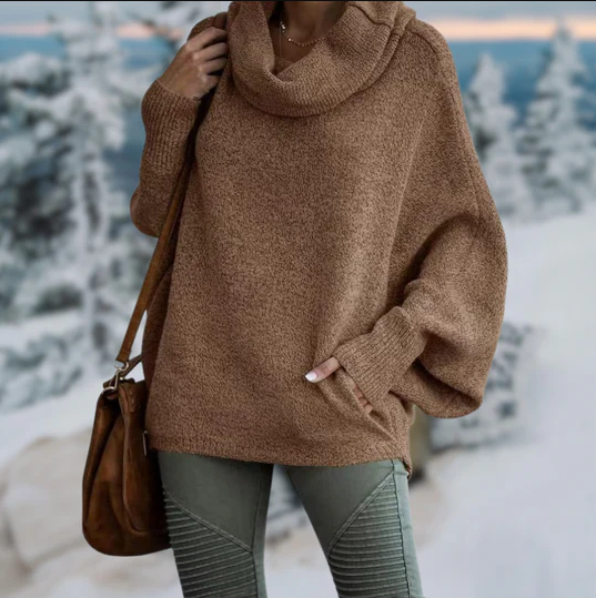 Liana - Pull col roulé élégant pour femme