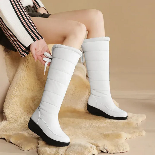 Sofía - Bottes de neige fourrées au genou pour femmes