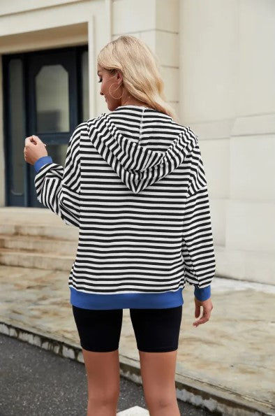 Veste rayée à cordon de serrage - Eviena