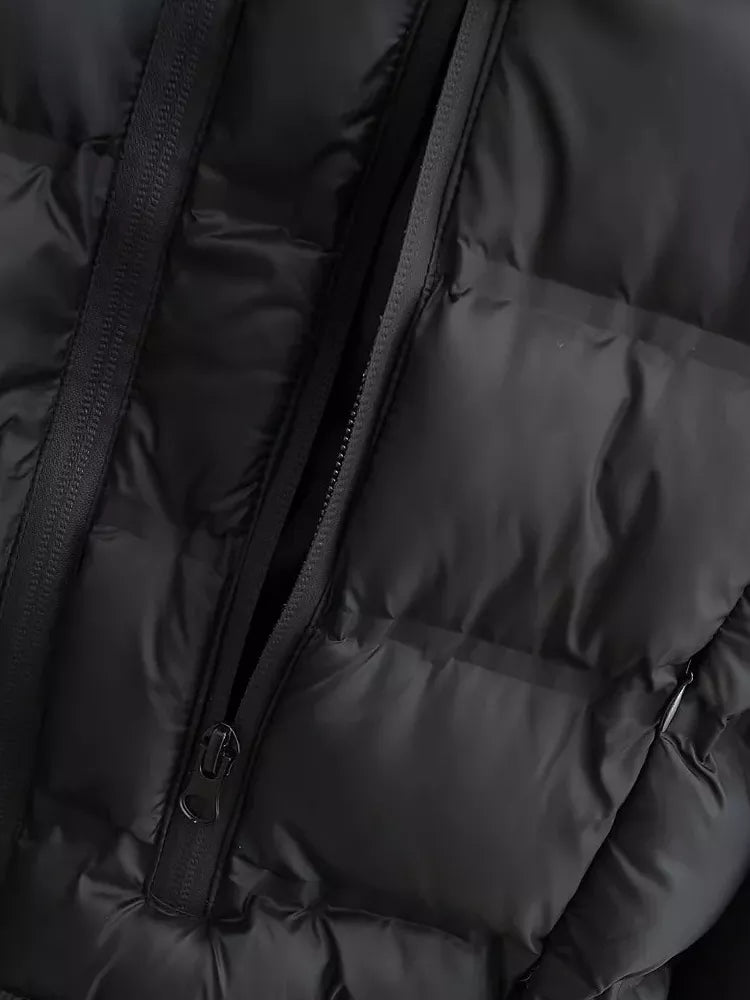 Veste à patte zippée à manches longues pour femmes