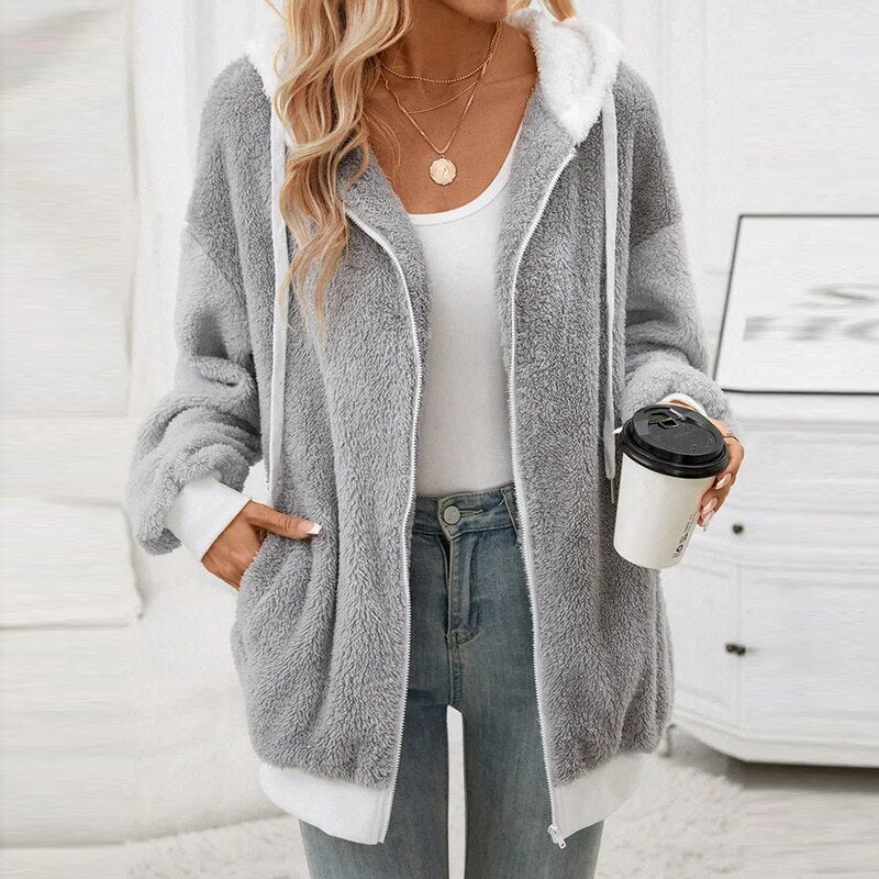 Alex - Sweat à capuche confortable et stylé pour l'hiver pour femme