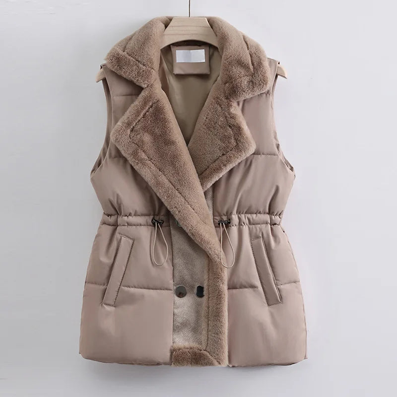 Amara - Gilet Élégant en Fausse Fourrure pour Femme Parfait pour l’Automne et l’Hiver