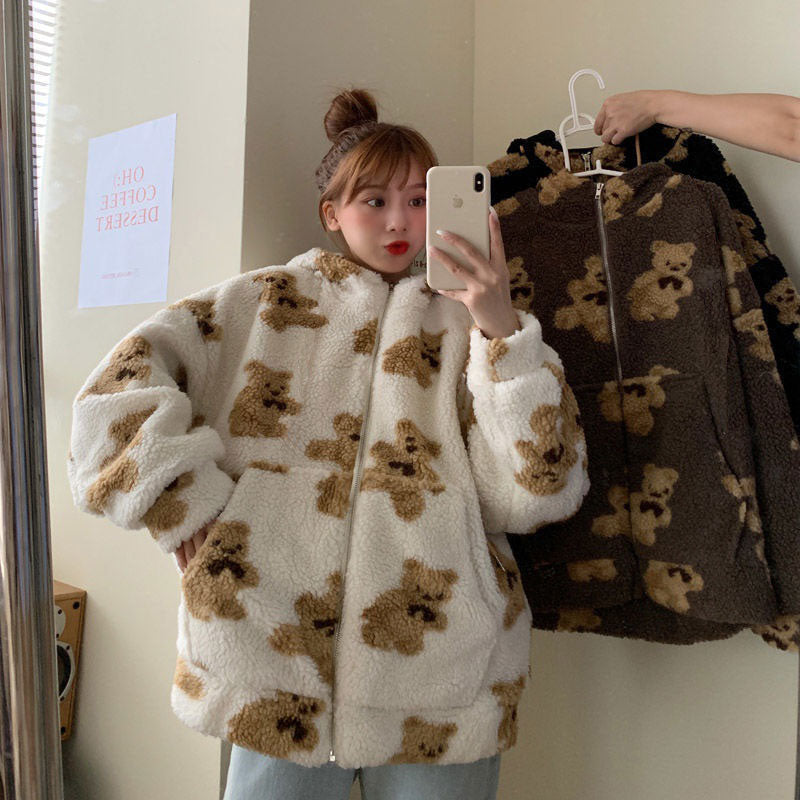 Veste pour femmes avec motif d'ours
