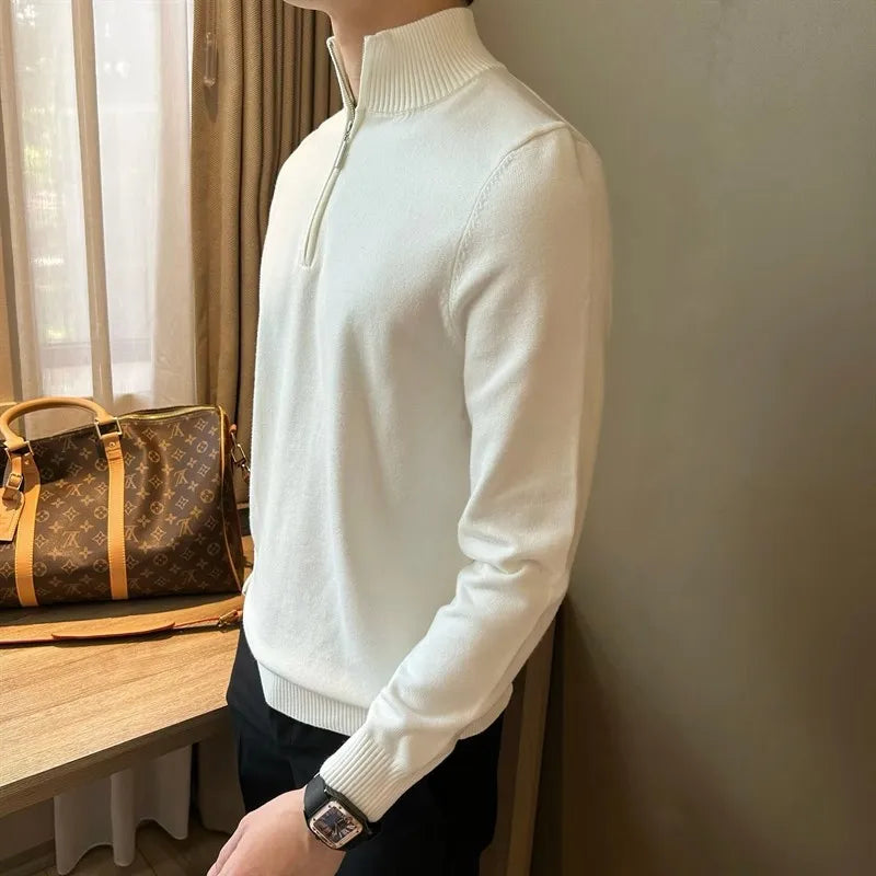 Pull d'hiver demi-zip - Leocadie