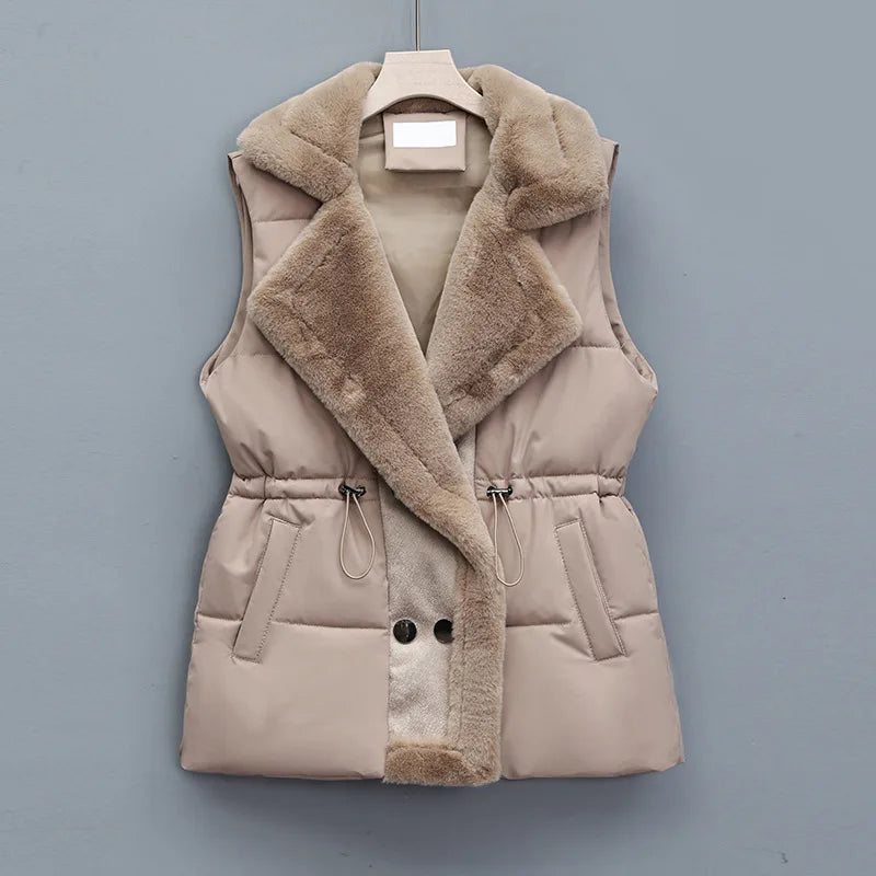 Amara - Gilet Élégant en Fausse Fourrure pour Femme Parfait pour l’Automne et l’Hiver