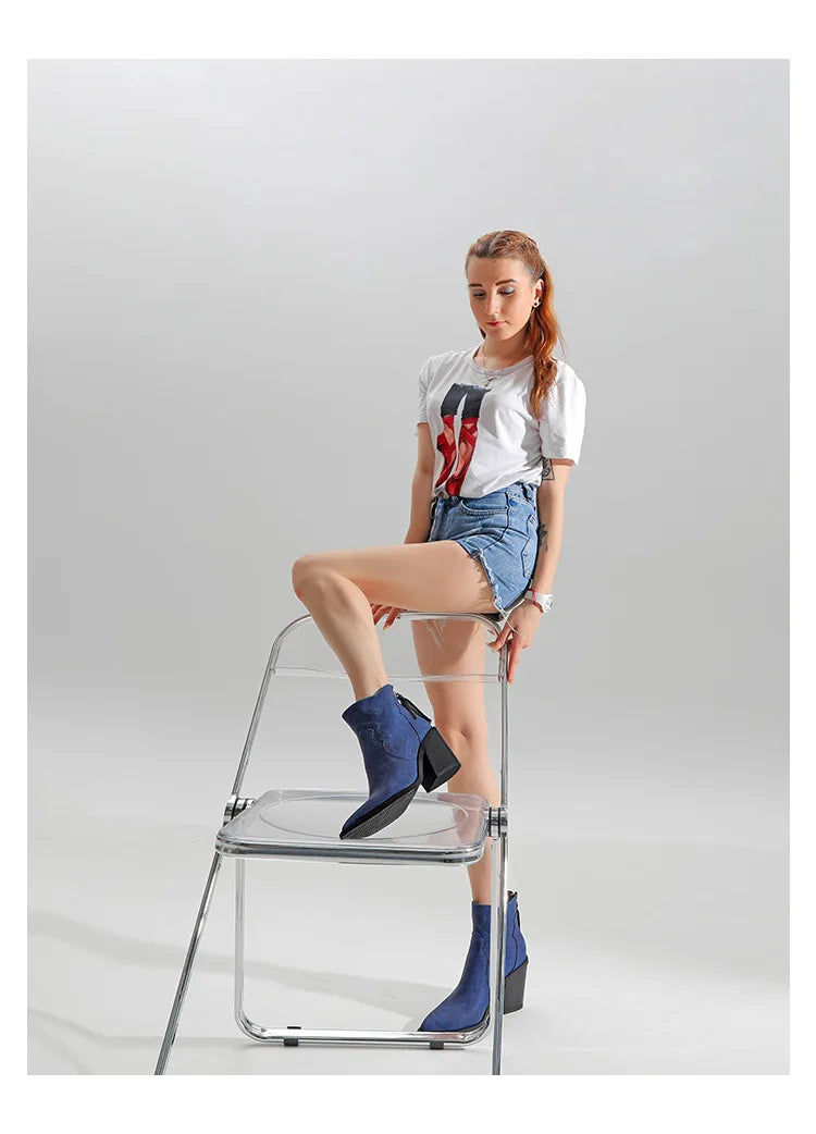 Bottines épaisses à la mode - Catrin