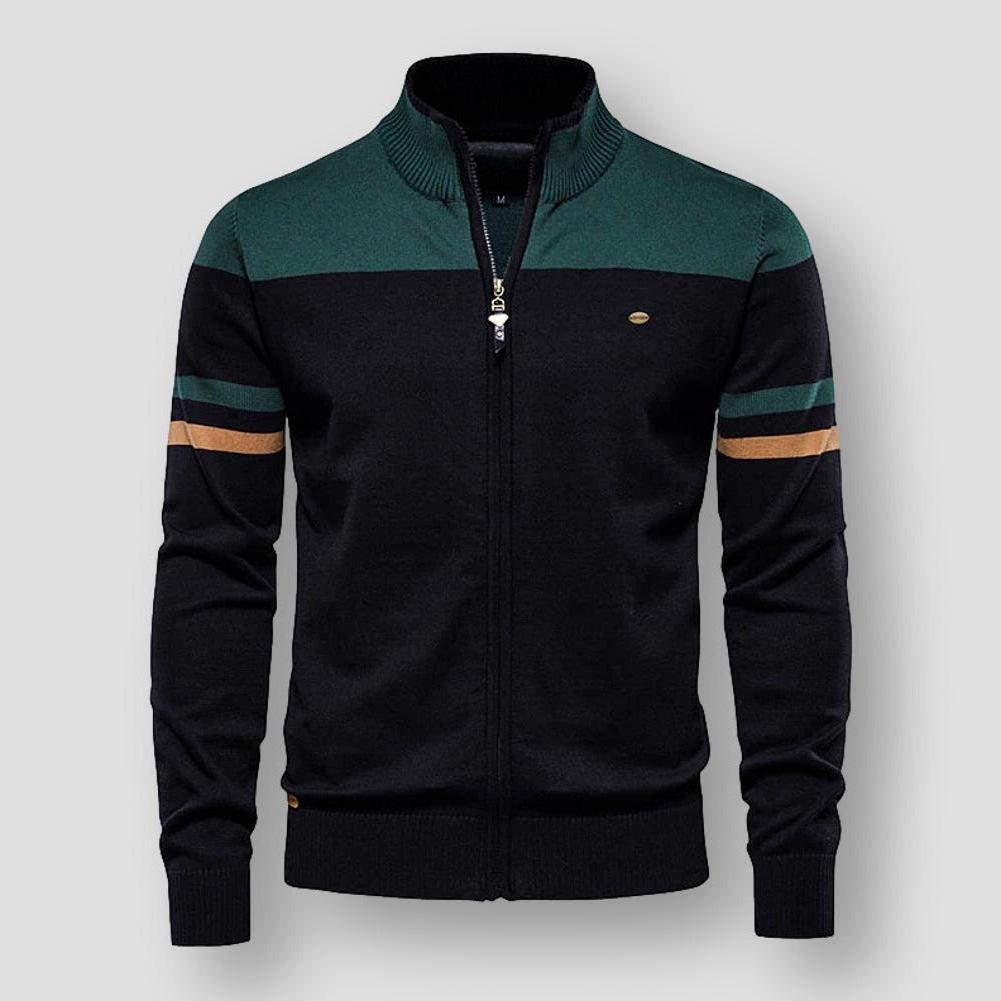 Tommy | Cardigan en tricot avec fermeture éclair et manches longues