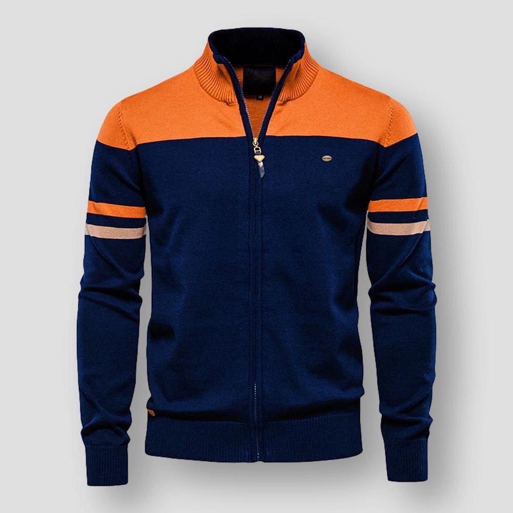 Tommy | Cardigan en tricot avec fermeture éclair et manches longues
