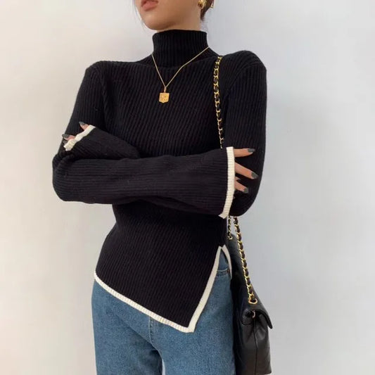 Pull à col montant Fashion Stylish