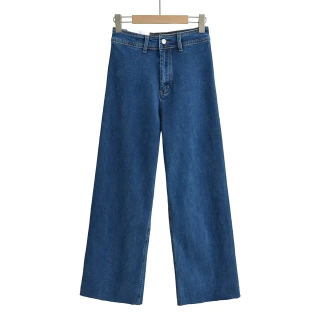 Pantalon vintage baggy à taille haute - Alfiva