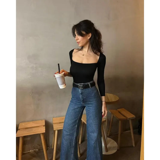 Pantalon vintage baggy à taille haute - Alfiva