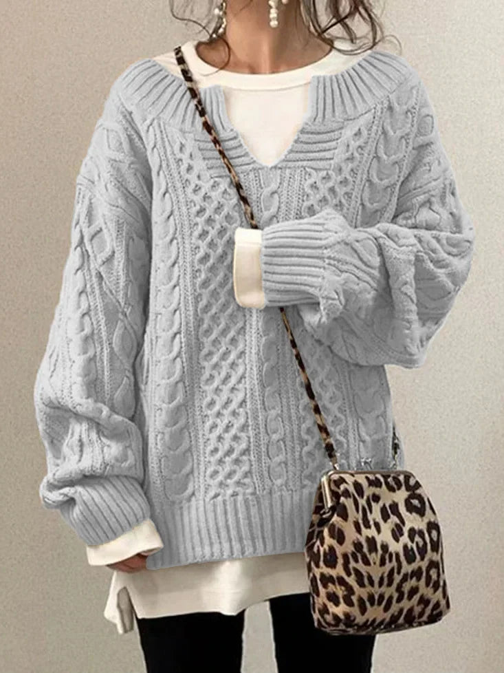 Kris - Pull Tricoté à la Mode pour Femmes