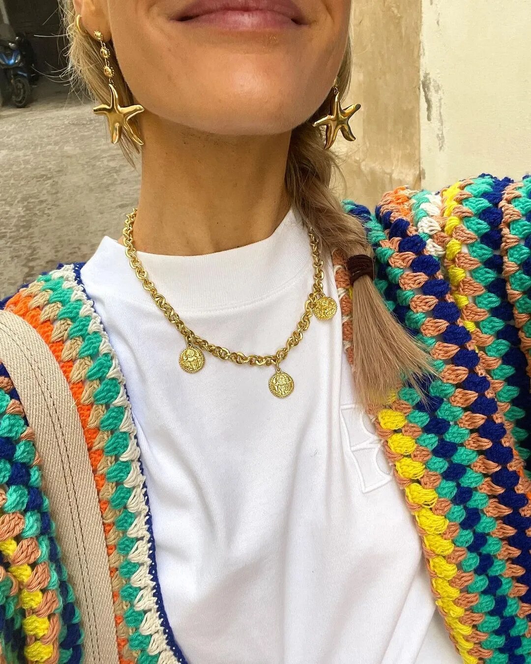 Cardigan surdimensionné coloré - Agneta