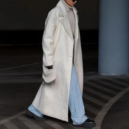 Manteau long en peluche pour l'hiver - Morgause